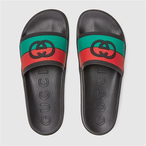 gucci slides men green|gucci slides men real.